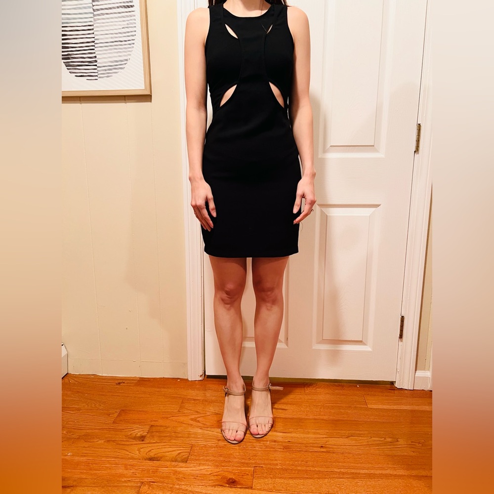 Cut out style black dress